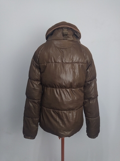 Jaqueta puffer corta vento gola pelúcia ZARA (M/ 40) - Desacervo