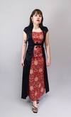 Vestido longo em jacguard Chinês importado (P)