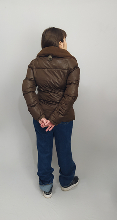 Jaqueta puffer corta vento gola pelúcia ZARA (M/ 40) - comprar online