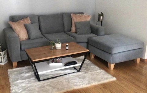 Sofa 2,20x0,90 y puff 80x80