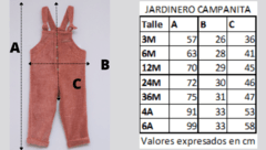 JARDINERO PIEL CAMPANITA TERRACOTA - tienda online
