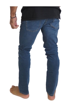 Jeans Quiksilver Distortion Bolt Stone Slim Fit Azul (2232109022) - comprar online
