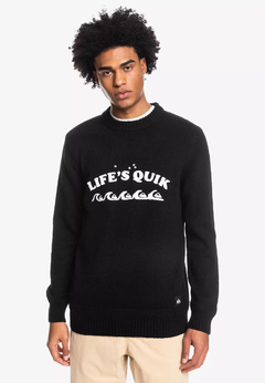 Sweater Quiksilver Lifes Quik Negro - comprar online