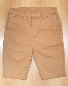 Bermudas Corte Chino Slim High Camel