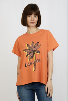 REMERA PALMS NARANJA