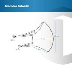 Imagen de Tapaboca Infantil Una Válvula Premium - Colores