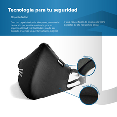 Tapaboca Reflectivo Premium Tiras Regulables en internet
