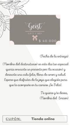 GIFTCARD ♡ en internet