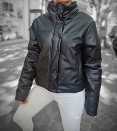 Campera puffer Eco Cuero - tienda online