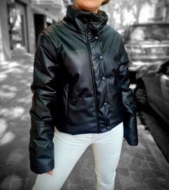 Campera puffer Eco Cuero - comprar online