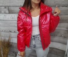 Campera puffer roja