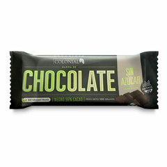 COLONIAL - Barra de Chocolate 55% Cacao sin Azucar 100gr