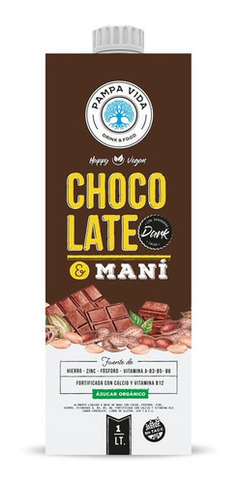 PAMPA VIDA - Leche de Maní sabor Chocolate 1L Sin T.A.C.C.