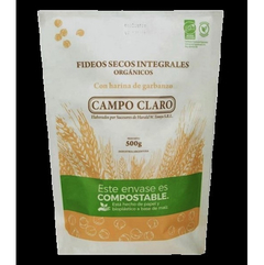 CAMPO CLARO - Fideos Integrales de Garbanzos Organicos 500gr