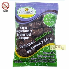 ZARANDA - Galletitas Dieteticas de Avena y Chia con Algarroba y Frutos del Bosque 200gr