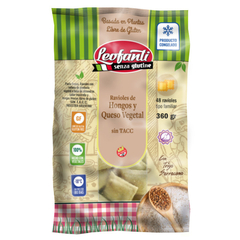 LEOFANTI - Ravioles de Hongos y Queso Vegetal 360gr Sin T.A.C.C.