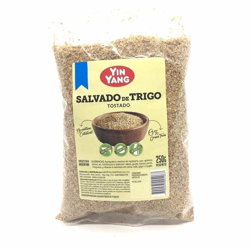 Salvado De Trigo Fino 500 gr - NatFood Chile