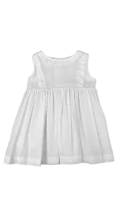 Vestido c/ puntilla blanco