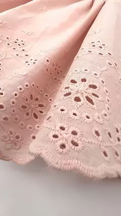 Vestido con Guarda Bordado Rosa en internet