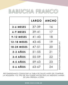 Babucha FRANCO - comprar online