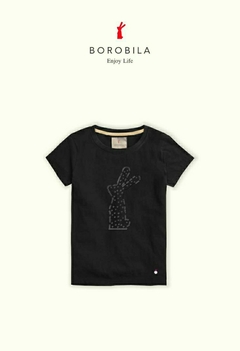 Remera Jazmin Bunny Negro