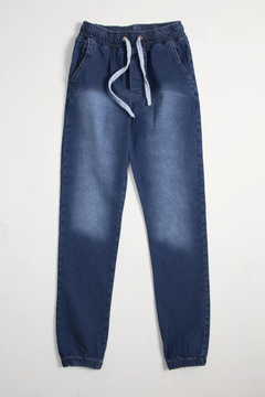 Jogger Jean Azul Medio