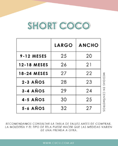 Short COCO Negro - tienda online