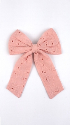 Moño Lazo Brodery c/Broche Rosa