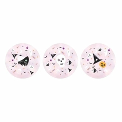 PLATO HALLOWEEN ROSA x6 - comprar online