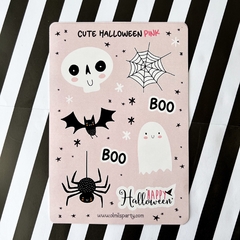 STICKERS CUTE HALLOWEEN PINK x4 - comprar online