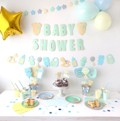 SET DE GUIRNALDAS BABY SHOWER CLASSIC x3