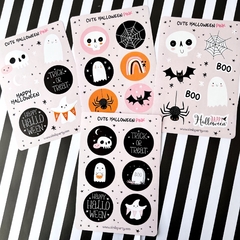 STICKERS CUTE HALLOWEEN PINK x4