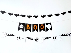 SET DE GUIRNALDAS HALLOWEEN "BOO" x3 (2 colores) en internet