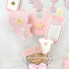 TOPPERS BABY SHOWER x6 (varios colores) en internet