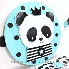 CUADRO CIRCULAR PANDA REY