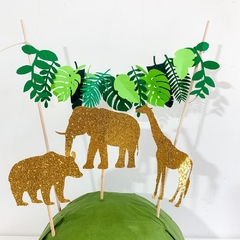 SET DE CAKE-TOPPERS SELVA "GOLD"