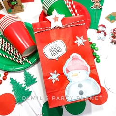 BOLSITAS DE PAPEL DECO NAVIDAD x3