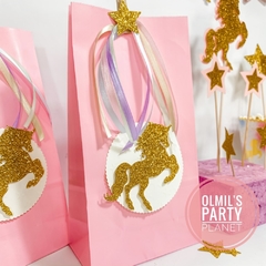 BOLSITAS UNICORNIO GOLD x6