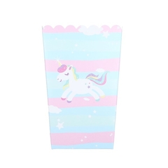 CAJA POCHOCLERA UNICORNIO PASTEL x6