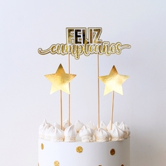 Imagen de KIT DECO CUMPLEAÑOS DORADO