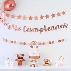 KIT DECO CUMPLEAÑOS ROSE GOLD