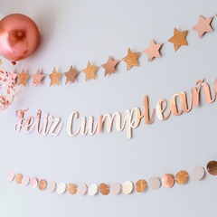 KIT DECO CUMPLEAÑOS ROSE GOLD en internet