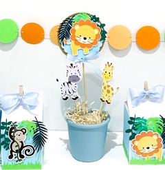 SET DE CAKE-TOPPERS ANIMALITOS DE LA SELVA