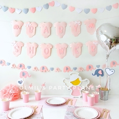 SET DE GUIRNALDAS BABY SHOWER BODY x3 (2 colores)