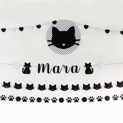 DECO PARED GATITO BLACK