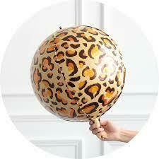 GLOBO ESFERA 4D LEOPARDO 22"