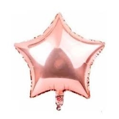 GLOBO ESTRELLA ROSE GOLD 45CM