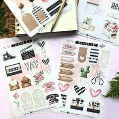 STICKERS KIT PLANNER PLANCHAS x4 - comprar online