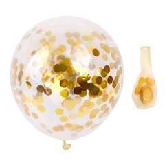 GLOBO CRISTAL CON CONFETTI x5 - comprar online