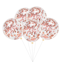 GLOBO CRISTAL CON CONFETTI x5 - Olmil´s Party Planet